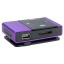 USB Rechargeable Half Metal Cover Screen-Free Clip MP3 Player with TF Card Slot - Purple
