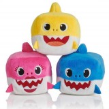 Wholesale - 3Pcs Set Pinkfong Baby Shark Cube Plush Toys Stuffed Animals 8cm/3Inch
