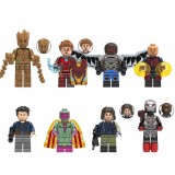 Wholesale - 8Pcs Super Heroes Lego Compatible Building Blocks Mini Figures Toys X0217 (941-948)