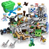 wholesale - MineCraft Cave Mine with Trap Building Blocks Mini Figure Toys 1000Pcs in Bucket A0003