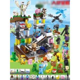 wholesale - MineCraft Building Kit Block Toys New Mine Scene with 42 Minifigures A0004