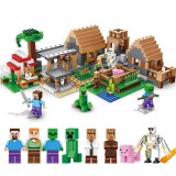 wholesale - MineCraft Large Village Scene Building Blocks with Minifigures Toys 838Pcs JX30051