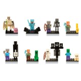 wholesale - 16Pcs Set MineCraft Building Blocks Mini Figures Toys with Baseplates 81066