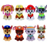 wholesale - 8Pcs Set Paw Patrol Beanie Boos Plush Toys Stuffed Animals 15cm/6Inch