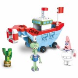 wholesale - SpongeBob SquarePants Compatible The Diner Ship Building Blocks Mini Figure Toys 030221