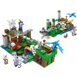wholesale - MineCraft The Skeletons Attack 2-In-1 Scenes Building Kit Blocks Mini Figure Toys 609Pcs JX30081