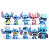 wholesale - 10Pcs Lilo & Stitch Action Figures Kits Mini PVC Toys 2Inch Tall