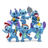 wholesale - 6Pcs Stitch Action Figures Mini PVC Toys 5.5-7cm/2.2-2.8" Tall