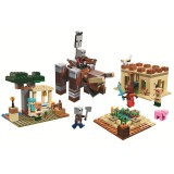 wholesale - MineCraft The Illager Raid Building Kit Blocks Mini Figure Toys 562Pcs Set SJ003