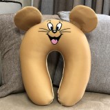 wholesale - Comfort Foam Particles U Neck Travel Pillow Cute Cartoon Pattern - Jerry Mouse