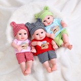 Wholesale - 12Inch Reborn Baby Dolls Realistic Silicone Newborn Baby Dolls Eyes Opened