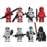 wholesale - Star Wars The Clone Troopers Block Mini Figure Toys 8Pcs Set KT1034