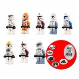wholesale - Star Wars The Clone Troopers Comanders Blocks Mini Figure Toys Lego Compatible 8Pcs Set PG8002