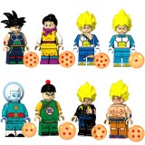 wholesale - Dragon Ball Block Mini Figure Toys 8Pcs Set XP079-086