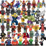 wholesale - 48Pcs Super Heroes Minifigures Batman Spiderman Hulk Iron Man Captain America Thanos Building Blocks Mini Figure Toy