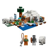 wholesale - MineCraft The Igloo Alex Polar Bear Building Blocks Mini Figure Toys 278Pcs Set