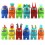 12Pcs Among Us Action Figures PVC Toys Bones Included Cake Topper Decorations 7.5-10cm/3-4Inch Tall Set D
