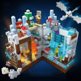 Wholesale - MineCraft The Snow Cave Building Blocks Mini Figures Toys with LED Light 866Pcs NO.681