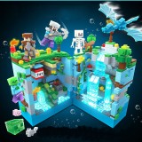 Wholesale - MineCraft The Underwater City Building Blocks Mini Figures Toys with LED Light 898Pcs NO.696