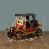 Wholesale - 10 Inches Handmade Wooden Retro Classic Car Models Decrations Red