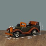 Wholesale - 10 Inches Handmade Wooden Retro Classic Reproduction Car Models Decrations Green
