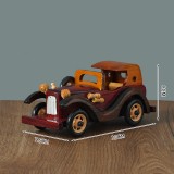 Wholesale - 8 Inches Handmade Wooden Retro Classic Reproduction Car Models Decrations Red
