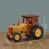 Wholesale - 10 Inches Handmade Wooden Retro Classic Tractor Models Decrations B