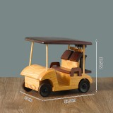 Wholesale - 8 Inches Handmade Wooden Retro Classic Golf Cart Models Decrations B