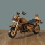 14 Inches Handmade Wooden Retro Classic Motocycle Models Decrations A