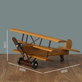 Wholesale - 11 Inches Handmade Wooden Retro Classic Triplane Models Decrations