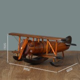 Wholesale - 12 Inches Handmade Wooden Retro Classic Biplane Models Decrations A
