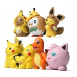 wholesale - 7Pcs Pokémon Pokemon Action Figures Pikachu Charmander PVC Toys 4.8-6.5cm/1.9-2.6Inch Tall