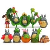 wholesale - 10Pcs Totoro Roles Action Figures Totoro May Bus Cat PVC Mini Toys 0.7-2Inch Tall