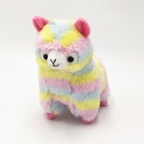 wholesale - Cute Rainbow Alpaca Plush Toy Llama Stuffed Animal 20cm/8inch