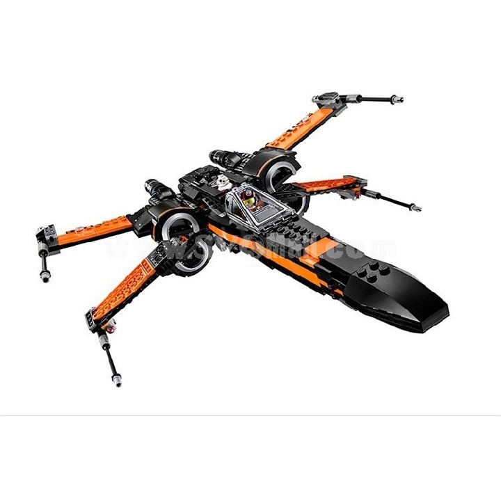 Star Wars Poe's X-Wing Fighter Building Blocks Kit Mini Figure Toys 742Pcs 10466