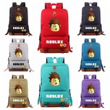 wholesale - Roblox Pattern 17Inch PU Leather Bottom Fashionable Travel Backpacks Shoulder Rucksacks Schoolbags