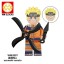8Pcs Naruto Jiraiya Minifigures Building Blocks Mini Figure Toys WM6107