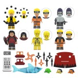 Wholesale - 6Pcs Naruto Series Minifigures Building Blocks Mini Figure Toys KDL806