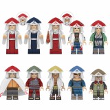 Wholesale - 10Pcs Naruto Series Minifigures Building Blocks Mini Figure Toys KDL810