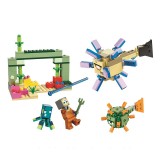 wholesale - MineCraft The Guardian Battle Building Kit Blocks Mini Figure Toys 255Pcs Set SX1079
