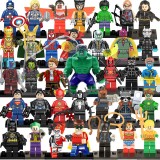 wholesale - 35Pcs Super Heroes Batman Spiderman Hulk Iron Man Captain America Building Blocks Mini Figure Toys
