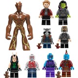 wholesale - 9Pcs Set Guardians of the Galaxy Minifigures Block Mini Figure Toys