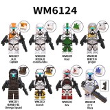 Wholesale - 8Pcs Star Wars Minifigures Commandos Gregor Voca Building Blocks Mini Figure Toys WM6124