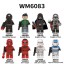 8Pcs Star Wars Minifigures Troopers Building Blocks Mini Figure Toys WM6083