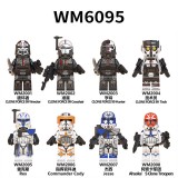 Wholesale - 8Pcs Star Wars Minifigures Jesse Rex Building Blocks Mini Figure Toys WM6095