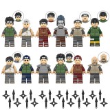 wholesale - 12Pcs Naruto Minifigures Uchiha Shisui Ninja Building Blocks Mini Figure Toys with Weapons KDL804