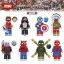 8Pcs Super Heroes Spiderman Silk Knull Minifigures Blocks Mini Figure Toys X0282