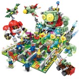 wholesale - Plants Vs Zombies Battle with The Final Boss Building Kit Blocks Mini Figure Toys 2284Pcs Set JX90127