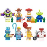 Wholesale - Toy Story 4 Building Blocks Woody Buzz Lightyear Alien Mini Figure Toys 8Pcs Set WM6060