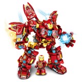 wholesale - Mech Armor Iron Man MK85 DIY Building Kit Blocks Figure Toys with Infinite Gloves 820Pcs Set 76038